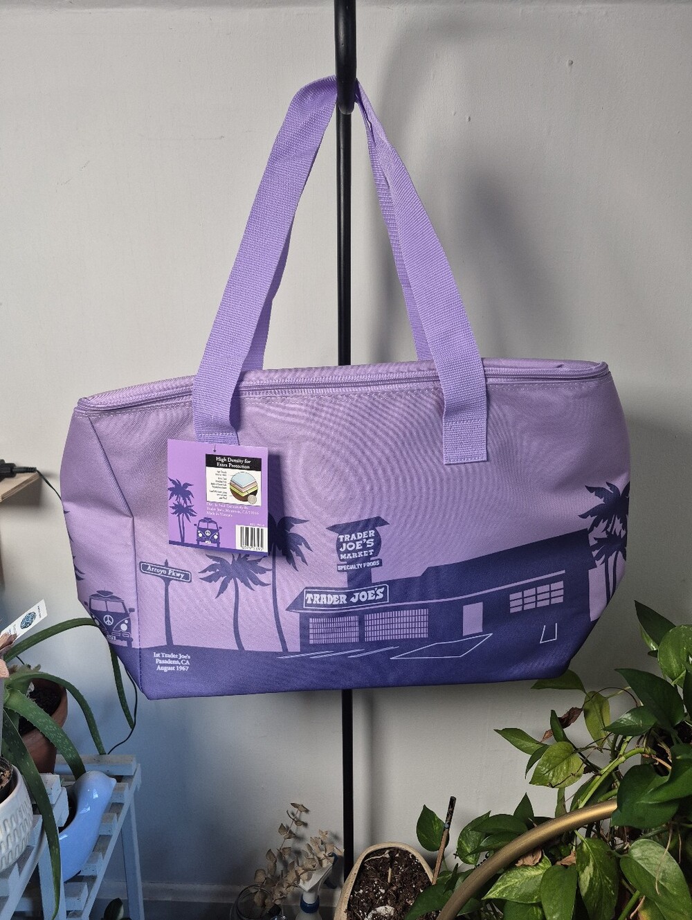 Trader Joe's LARGE Lavender Purple Cooler Bag